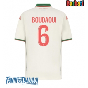 OGC Nice Hicham Boudaoui #6 Tricou Fotbal Replică 2025-26 Barbati Deplasare